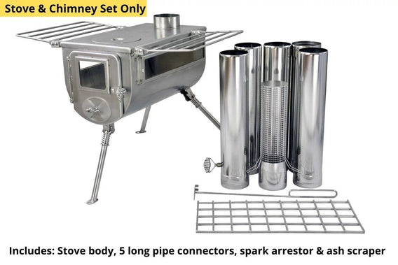 Winnerwell Woodlander Double-View Canvas Tent Stove